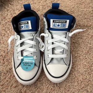 New Converse Kids' White and Blue All Star Shoes